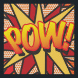 PON Fun Retro Comic Buch Pop Kunst Künstlicher Leinwanddruck<br><div class="desc">Ein lustiges,  cooles und trendiges Retro-Comic Buch Pop kunst Design,  das die Wanne,  Zap,  Pow in Ihren Tag legt. Das perfekte Geschenk für Superhelden,  Freunde,  Familie oder als Leckerei für sich selbst. Entworfen von ComicBookPop© unter www.zazzle.com/comicbookpop*</div>