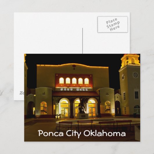Ponca City 3 Postkarte (Vorne/Hinten)