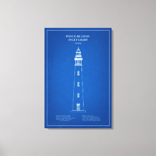 Ponce de Leon Inlet Leuchtturm – Florida - AD Leinwanddruck