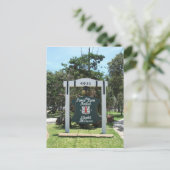 Ponce de Leon Inlet Light Eintritt Zeichen, Florid Postkarte (Stehend Vorderseite)