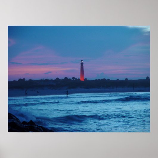 Ponce de Leon Inlet Lighthouse Dusk Poster (Vorne)