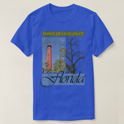 Ponce De Leon Inlet Lighthouse Florida 1887 Design T-Shirt (Design vorne)