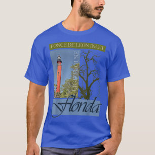Ponce De Leon Inlet Lighthouse Florida 1887 Design T-Shirt
