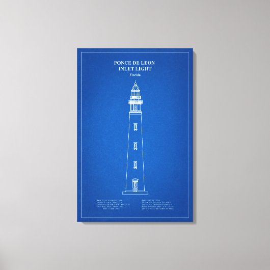 Ponce de Leon Inlet Lighthouse - Florida - AD Leinwanddruck (Vorderseite)