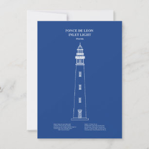 Ponce de Leon Inlet Lighthouse - Florida - AD Mitteilungskarte