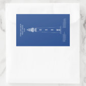 Ponce de Leon Inlet Lighthouse - Florida - AD Rechteckiger Aufkleber (Tasche)