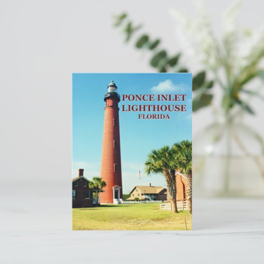 Ponce de Leon Inlet Lighthouse, Florida Postcard Postkarte (Stehend Vorderseite)