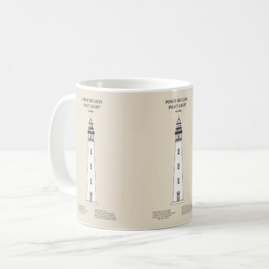 Ponce de Leon Inlet Lighthouse - Florida - SBD Kaffeetasse (Vorderseite Links)