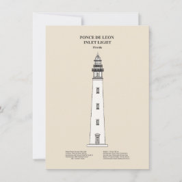 Ponce de Leon Inlet Lighthouse - Florida - SBD Mitteilungskarte