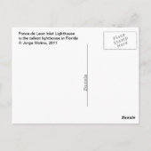 Ponce de Leon Inlet Lighthouse Postkarte (Rückseite)