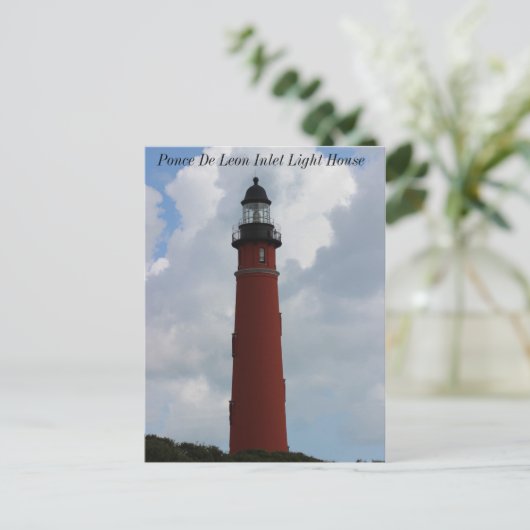 Ponce De Leon Inlet Lighthouse Postkarte (Stehend Vorderseite)