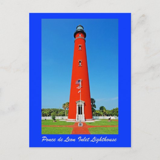 Ponce de Leon Inlet Lighthouse Postkarte (Vorderseite)