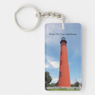 Ponce De Leon Lighthouse Acrylschlüsselkette Schlüsselanhänger
