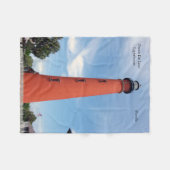 Ponce De Leon Lighthouse Fleece Decke (Vorderseite (Horizontal))