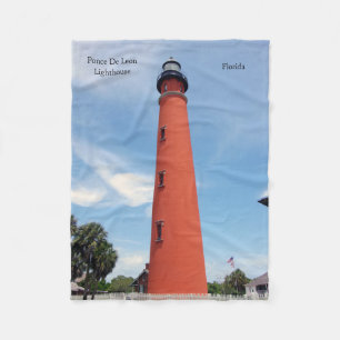 Ponce De Leon Lighthouse Fleece Decke