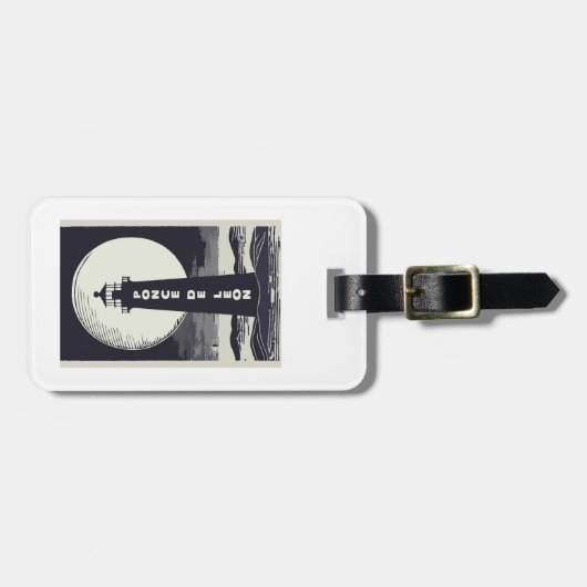 Ponce De Leon Lighthouse Moon Gepäckanhänger (Vorderseite horizontal)