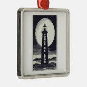 Ponce De Leon Lighthouse Moon Ornament Aus Metall (Rechts)