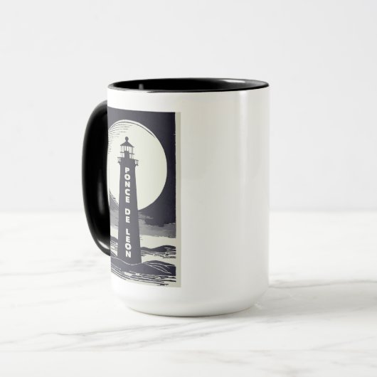 Ponce De Leon Lighthouse Moon Tasse (Vorderseite Links)