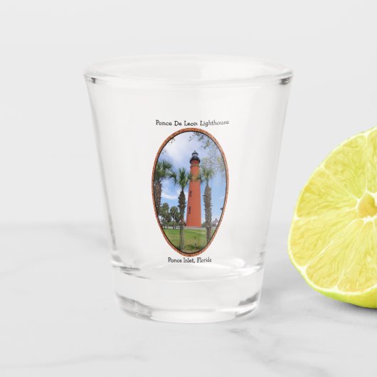 Ponce De Leon Lighthouse Schiebeglas Schnapsglas (Vorderseite)