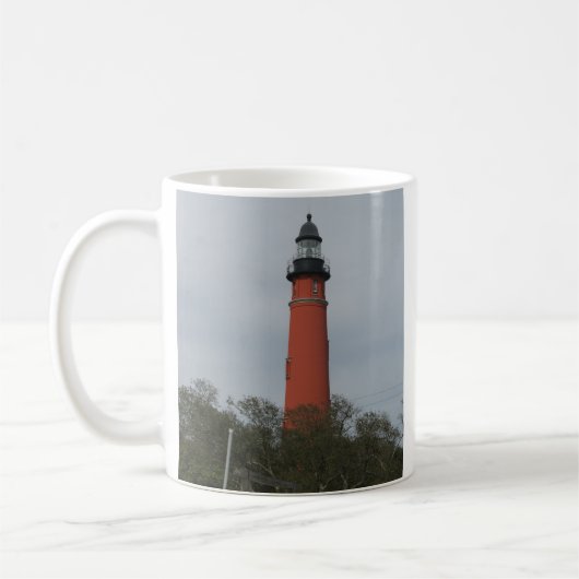 Ponce de Leon Lighthouse Über den Bäumen Kaffeetasse (Links)