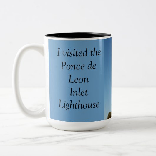 Ponce de Leon Lighthouse Zweifarbige Tasse (Links)