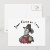 Ponce de Leon Postkarte (Vorne/Hinten)