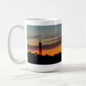 Ponce Einlass-Leuchtturm-Sorbett-orange Himmel Kaffeetasse (Links)