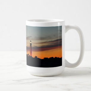 Ponce Einlass-Leuchtturm-Sorbett-orange Himmel Kaffeetasse