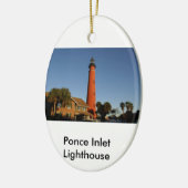Ponce Einlass-Leuchtturm-Verzierung Keramik Ornament (Links)