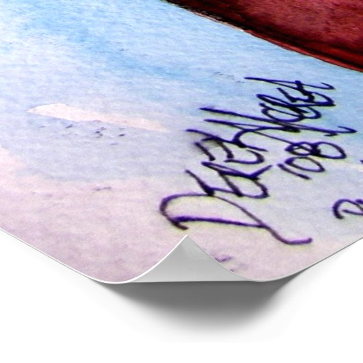 ponce_Einlassing_lighthouse Poster (Ecke)