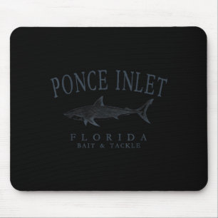 Ponce inlet florida Hai retro Schiefer Kunst Angel Mousepad