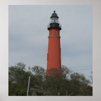 Ponce Inlet Light House Oberhalb der Bäume Poster