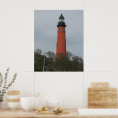 Ponce Inlet Light House Oberhalb der Bäume Poster (Küche)