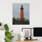 Ponce Inlet Light House Oberhalb der Bäume Poster (Heimbüro)
