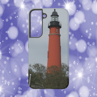 Ponce Inlet Lighthouse oberhalb des Baumes Fotogra Samsung Galaxy Hülle