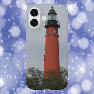 Ponce Inlet Lighthouse Oberhalb des Trees Fotos iPhone 16 Hülle