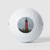 Ponce Inlet Lighthouse Oberhalb des Trees Fotos Golfball (Vorderseite)