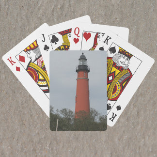 Ponce Inlet Lighthouse Oberhalb des Trees Fotos Spielkarten