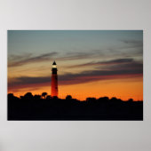 Ponce Inlet Lighthouse Sherbet Orange Sky Poster (Vorne)