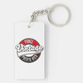 Ponce Puerto Rico Vintages Logo Schlüsselanhänger (Rückseite)