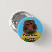PonchanBack Button.ぽ ん ち のんゃ缶. Button (Vorne & Hinten)