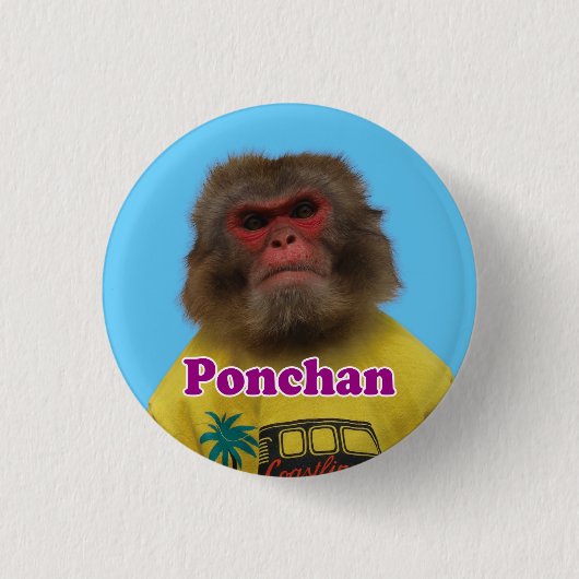 PonchanBack Button.ぽ ん ち のんゃ缶. Button (Vorderseite)