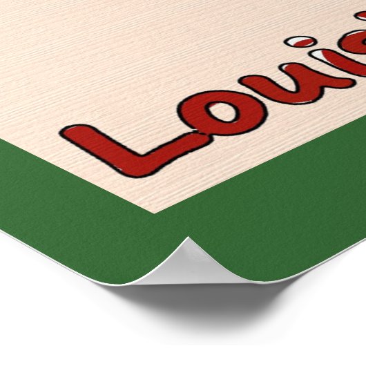 Ponchatoula Strawberries Zeichen Poster (Ecke)