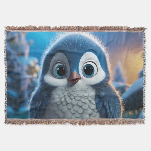 Poncho - Ein glatter Pinguin Decke (Vorderseite)