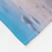 Poncho - Ein glatter Pinguin Fleecedecke (Ecke)