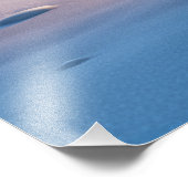 Poncho - Ein glatter Pinguin Fotodruck (Ecke)