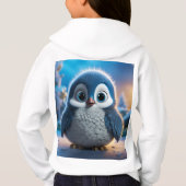 Poncho - Ein glatter Pinguin Hoodie (Rückseite)