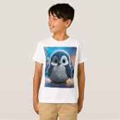 Poncho - Ein glatter Pinguin T-Shirt (Vorne ganz)