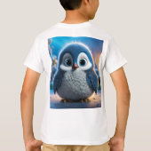 Poncho - Ein glatter Pinguin T-Shirt (Rückseite)