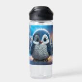Poncho - Ein glatter Pinguin Trinkflasche (Rückseite)